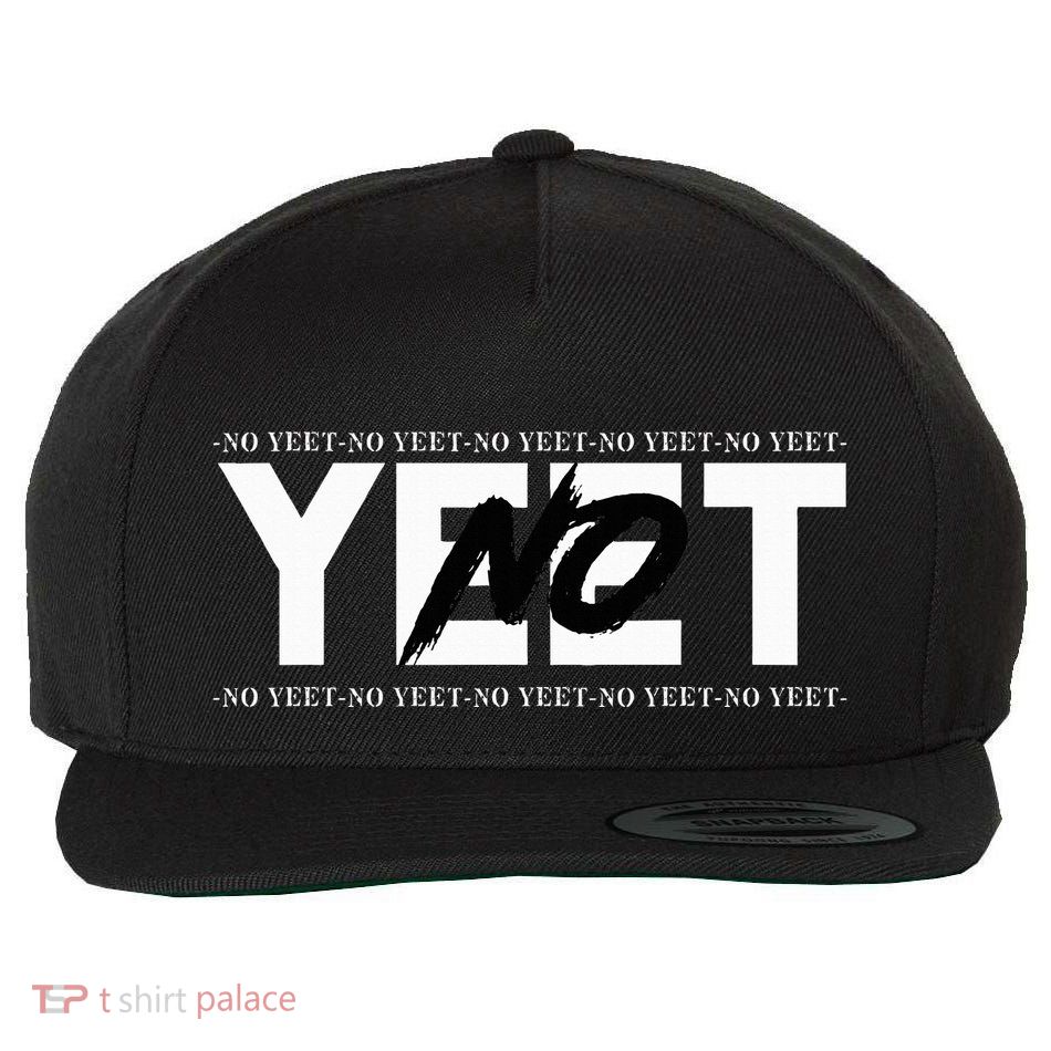 No Yeet Wool Snapback Cap