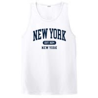 New York Ny 1624 Arched Text Retro Preppy Throwback PosiCharge Competitor Tank