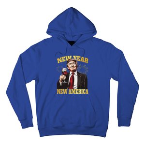 New Year New America Happy New Year Party 2025 Trump Hoodie