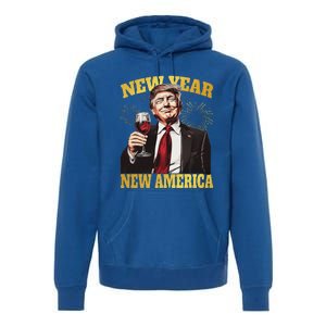 New Year New America Happy New Year Party 2025 Trump Premium Hoodie