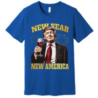 New Year New America Happy New Year Party 2025 Trump Premium T-Shirt