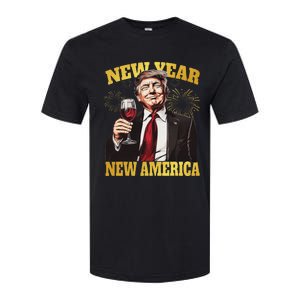 New Year New America Happy New Year Party 2025 Trump Softstyle CVC T-Shirt