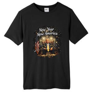 New Year New America Happy New Year Party 2025 Trump Tall Fusion ChromaSoft Performance T-Shirt