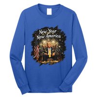 New Year New America Happy New Year Party 2025 Trump Long Sleeve Shirt