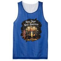 New Year New America Happy New Year Party 2025 Trump Mesh Reversible Basketball Jersey Tank