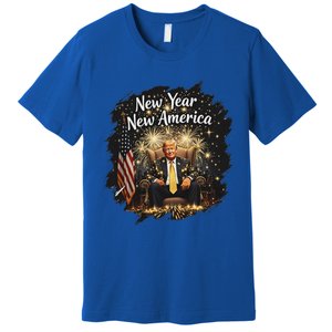 New Year New America Happy New Year Party 2025 Trump Premium T-Shirt