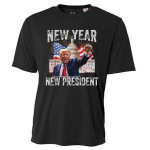 New Year New President Funny 2025 New Year’S Party Cooling Performance Crew T-Shirt