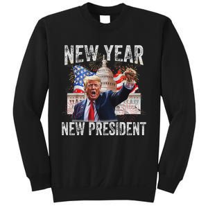 New Year New President Funny 2025 New Year’S Party Sweatshirt