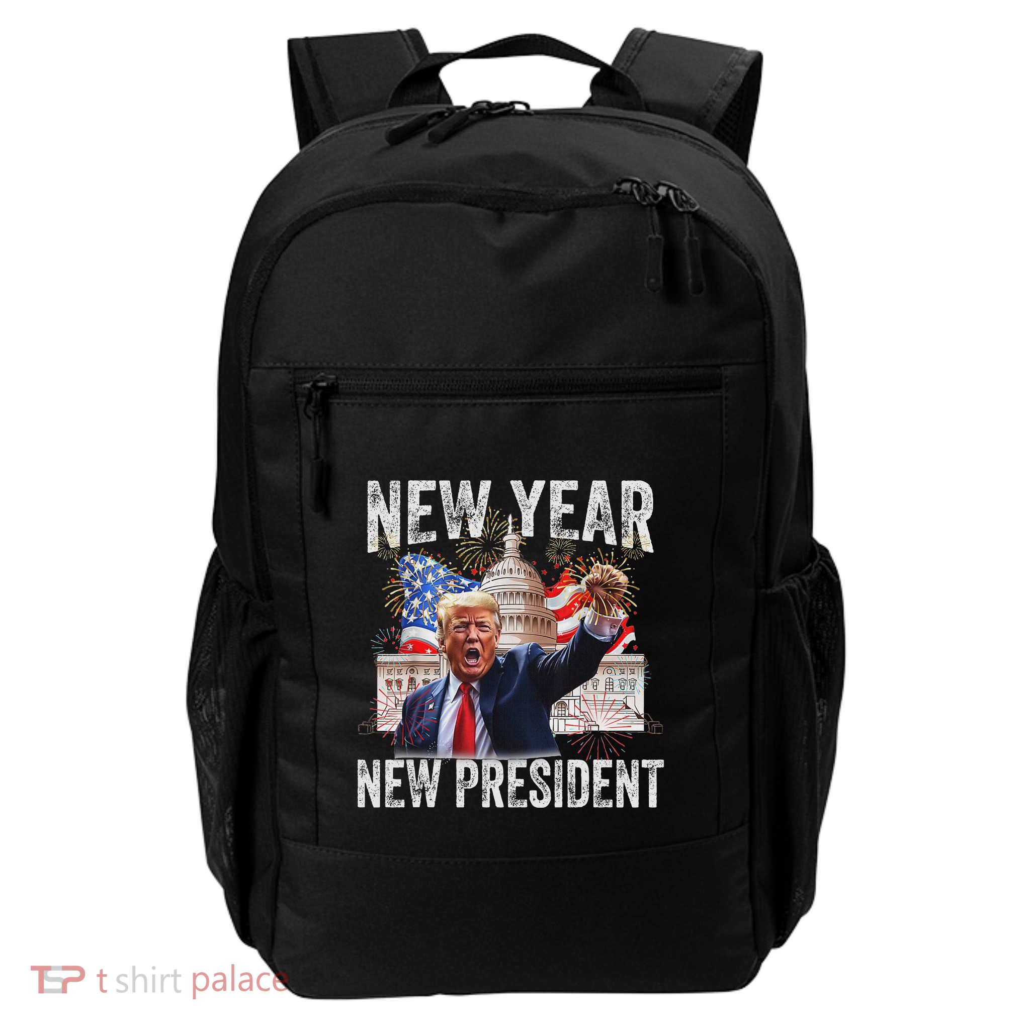 New Year New President Funny 2025 New Year’S Party Daily Commute Backpack