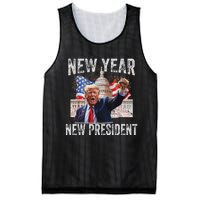 New Year New President Funny 2025 New Year’S Party Mesh Reversible Basketball Jersey Tank