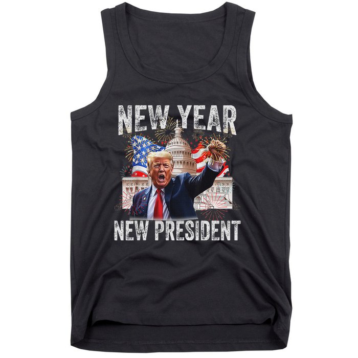 New Year New President Funny 2025 New Year’S Party Tank Top