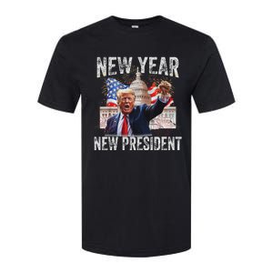 New Year New President Funny 2025 New Year’S Party Softstyle CVC T-Shirt