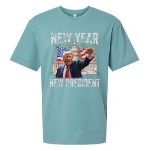 New Year New President Funny 2025 New Year’S Party Sueded Cloud Jersey T-Shirt