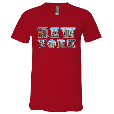 New York V-Neck T-Shirt