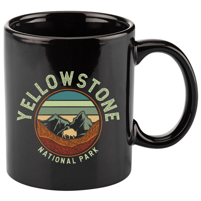 Nature Yellowstone National Park 11oz C Handle Ceramic Mug