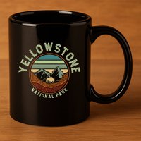 Nature Yellowstone National Park 11oz C Handle Ceramic Mug