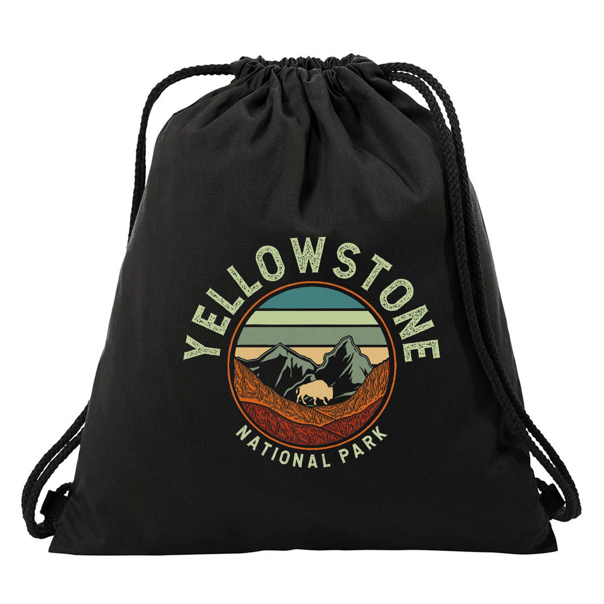 Nature Yellowstone National Park Drawstring Bag