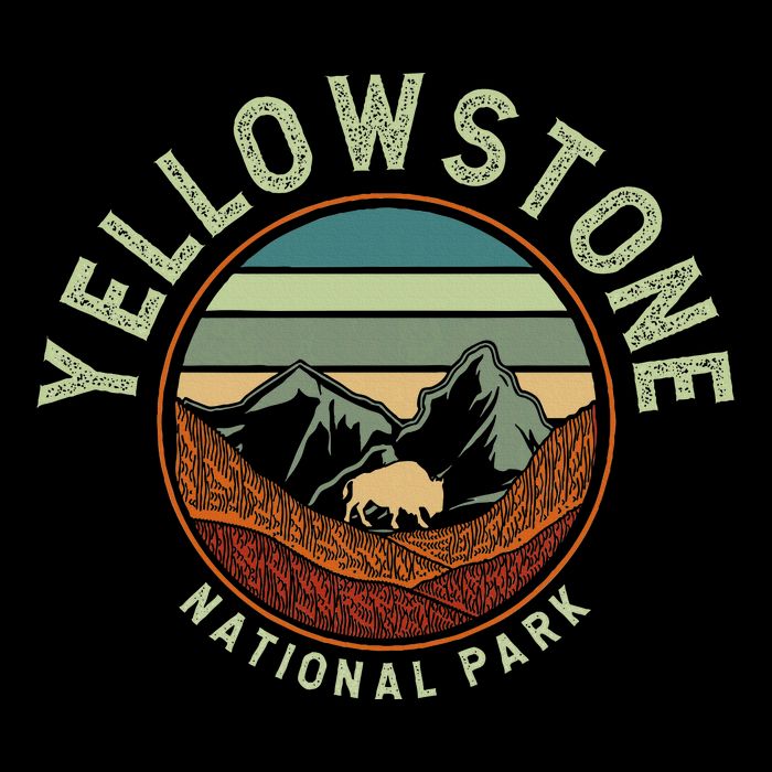 Nature Yellowstone National Park Drawstring Bag