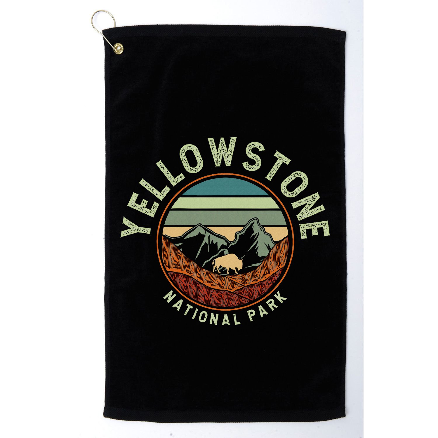 Nature Yellowstone National Park Golf Towel