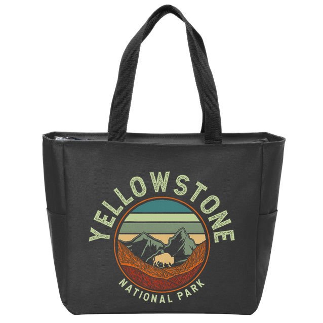 Nature Yellowstone National Park Zip Tote Bag