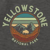 Nature Yellowstone National Park Vector Backpack