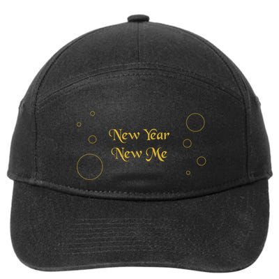 New Year New Me New Year Resolutions Gift 7-Panel Snapback Hat