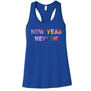 New Year New Me Colorful Gift Women's Racerback Tank