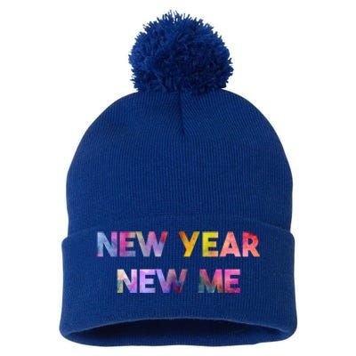 New Year New Me Colorful Gift Pom Pom 12in Knit Beanie