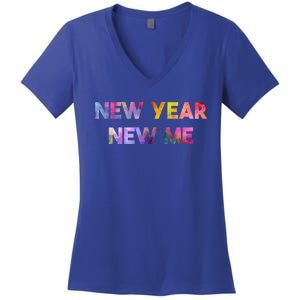 New Year New Me Colorful Gift Women's V-Neck T-Shirt