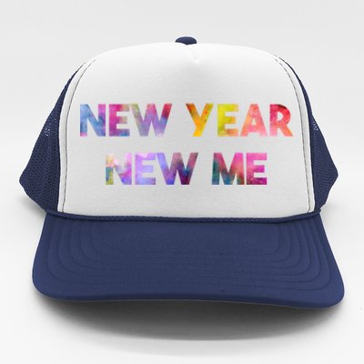 New Year New Me Colorful Gift Trucker Hat