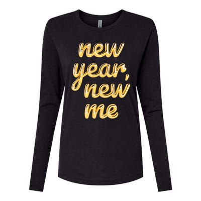 New Year New Me Happy 2024 New Year Resolution Inspirational Cool Gift Womens Cotton Relaxed Long Sleeve T-Shirt