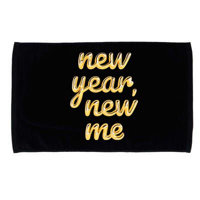 New Year New Me Happy 2024 New Year Resolution Inspirational Cool Gift Microfiber Hand Towel