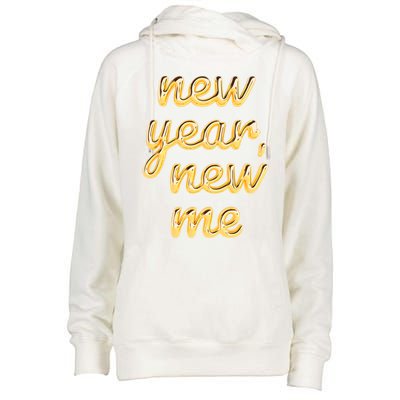 New Year New Me Happy 2024 New Year Resolution Inspirational Cool Gift Womens Funnel Neck Pullover Hood