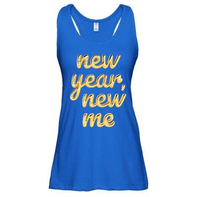 New Year New Me Happy 2024 New Year Resolution Inspirational Cool Gift Ladies Essential Flowy Tank