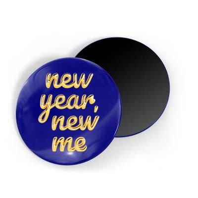 New Year New Me Happy 2024 New Year Resolution Inspirational Cool Gift Magnet