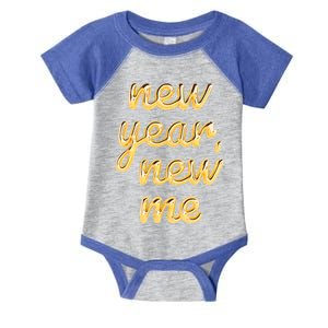 New Year New Me Happy 2024 New Year Resolution Inspirational Cool Gift Infant Baby Jersey Bodysuit