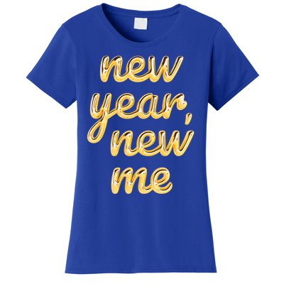 New Year New Me Happy 2024 New Year Resolution Inspirational Cool Gift Women's T-Shirt