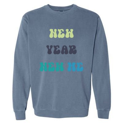 New Year New Me Gift Garment-Dyed Sweatshirt