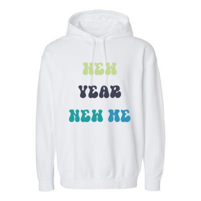 New Year New Me Gift Garment-Dyed Fleece Hoodie