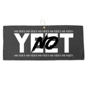 No Yeet Large Microfiber Waffle Golf Towel