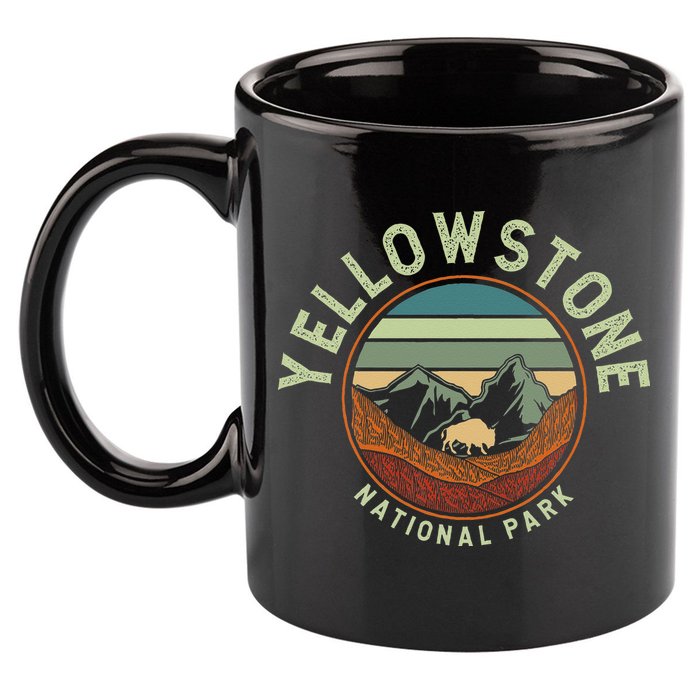 Nature Yellowstone National Park 11oz C Handle Ceramic Mug