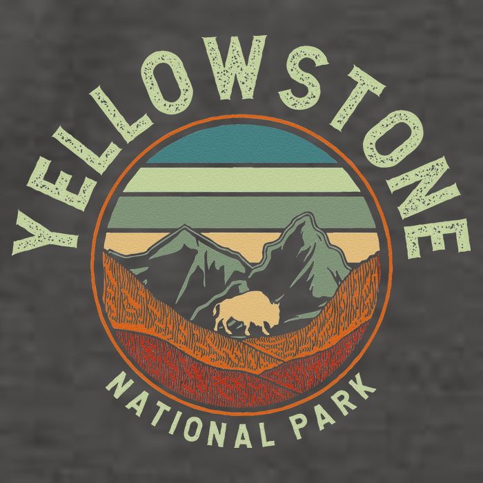 Nature Yellowstone National Park Vector Backpack