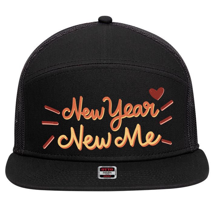 New Year New Me 7 Panel Mesh Trucker Snapback Hat