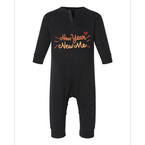 New Year New Me Infant Fleece One Piece