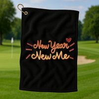 New Year New Me Golf Towel
