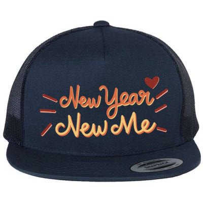 New Year New Me Flat Bill Trucker Hat