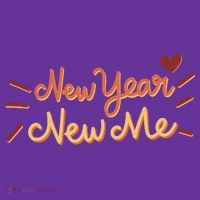 New Year New Me Button