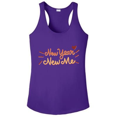 New Year New Me Ladies PosiCharge Competitor Racerback Tank