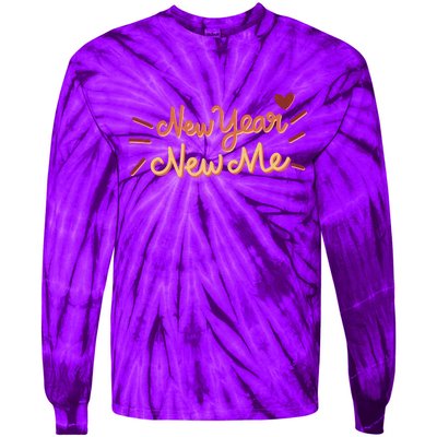 New Year New Me Tie-Dye Long Sleeve Shirt