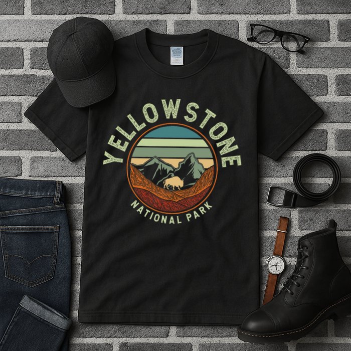 Nature Yellowstone National Park Tall T-Shirt